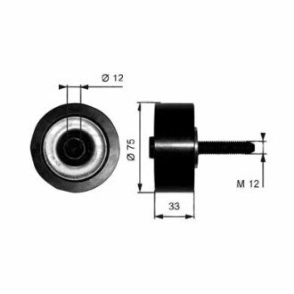 Фото автозапчастини rolka pas.MB Axo,Ate.2 Fi75x33,04r- pЕ‚aska Gates 0205030535