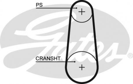 Фото автозапчасти ремень ГРМ PORSCHE 911, 911 SPEEDSTER 3.3/3.6 08.90-08.95 Gates 5383XS