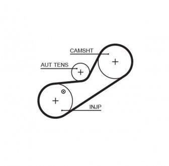 Ремень ГРМ LAND ROVER FREELANDER I; MG MG ZR, MG ZS; ROVER 25 I, 45 I, STREETWISE 2.0D 02.98-10.06 Gates 5546XS