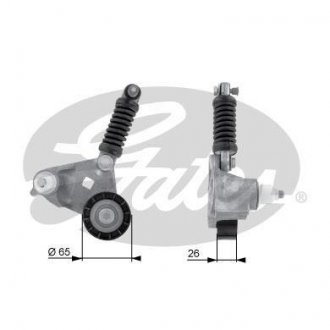 Фото автозапчастини натягувач поликлинового ременя FORD MONDEO III, TRANSIT; JAGUAR X-TYPE 2.0D/2.2D 08.00-12.09 Gates T38354 (фото 1)