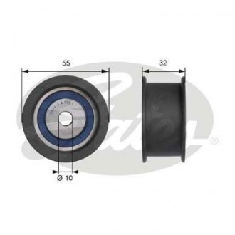 Паразитный ролик ремня ГРМ LADA 110, 111, 112, KALINA 1.5/1.6 01.95-12.13 Gates T41101