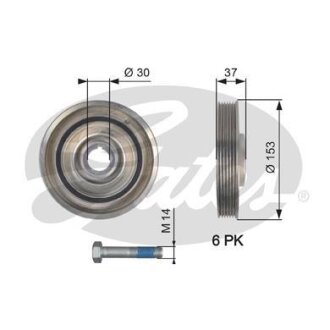 Фото автозапчасти автозапчасть Gates TVD1090A