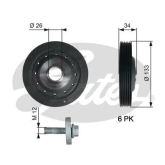 Фото автозапчасти автозапчасть Gates TVD1113A