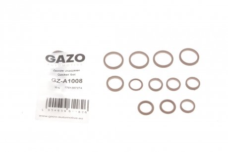 Прокладка компрессора кондиционера уплотнительная Renault Megane II 02-09/Espace IV 06- (К-кт) GAZO GZ-A1008
