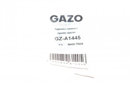 Шайба под форсунку Toyota Land Cruiser 3.0 D-4D 02-10 (к-кт 5 шт) GAZO GZ-A1445 (фото 1)