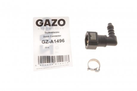 Штуцер шланга обратки Г- образный Mercedes Sprinter 2.2 (OM651) 09- (резина/полиамид) GAZO GZ-A1496 (фото 1)