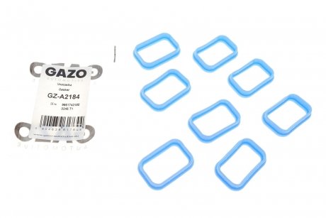 Прокладка коллектора впускного Ford Transit 2.0TDCi/2.4TDCI 00- (к-кт 8шт) GAZO GZ-A2184 (фото 1)