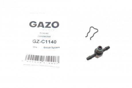 Штуцер шланга обратки Т-подібний (пласт.) (Bosch) (із захистом) GAZO GZ-C1140