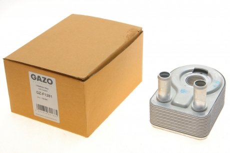 Радиатор масляный Ford Transit Connect/Focus III/Fiesta VII 1.0 12- (теплообменник) GAZO GZ-F1281 (фото 1)