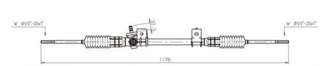 Рейка гiдропiдсилювача руля GENERAL RICAMBI FO4021 (фото 1)