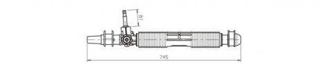 Рейка гiдропiдсилювача руля GENERAL RICAMBI OP4036 (фото 1)