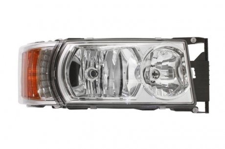 Фото автозапчастини фара права (4*LED/8*LED/H1/H21W/H7, ручн, хромована, із індикатором) SCANIA P,G,R,T 01.03- GIANT 131-SC01315AR