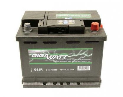 Акумуляторна батарея 60А GIGAWATT 0185756008
