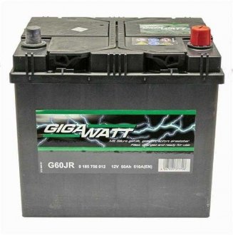 Акумуляторна батарея 60А GIGAWATT 0185756012
