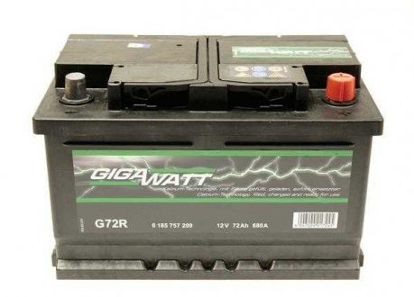 Акумуляторна батарея 72А GIGAWATT 0185757209