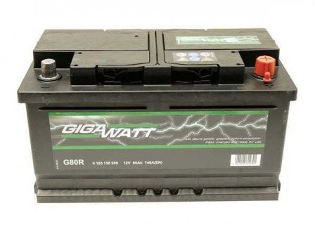 Акумуляторна батарея 80А GIGAWATT 0185758006 (фото 1)