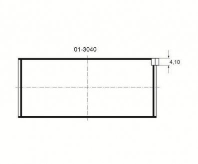 Фото автозапчастини вкладиш шатунний Glyco 01-3040/5 0.25MM