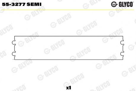 Фото автозапчастини підшипник ковзання Glyco 55-3277 SEMI