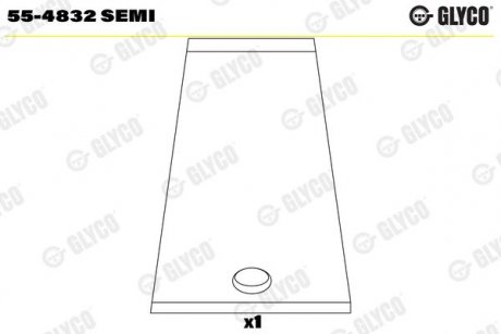 Фото автозапчасти втулка подшипника, шатун Glyco 55-4832 SEMI