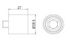 Ролик натяжной ГРМ AUDI,Octavia,Superb,VW Golf, Jetta,Passat,Scirocco,Sharan,Touran (пр-во) GMB GT60510 (фото 1)