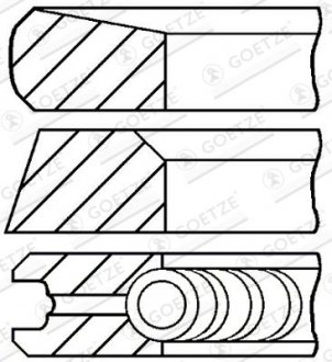 Фото автозапчасти кольца GOETZE ENGINE 08-113507-00