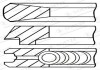 Фото автозапчасти кольца поршневые. 125 CURSOR 10 F3AE 0681 GOETZE ENGINE 08-121900-00 (фото 2)