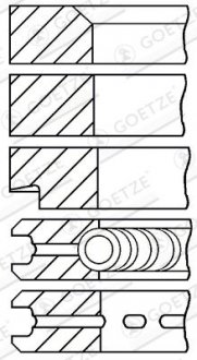 Фото автозапчастини pistonring GOETZE ENGINE 0820350010 (фото 1)