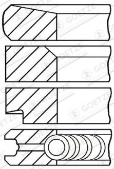 Фото автозапчасти pistonring GOETZE ENGINE 0827800000