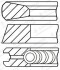 Фото автозапчасти комплект поршневых колец GOETZE ENGINE 08-337000-00 (фото 1)