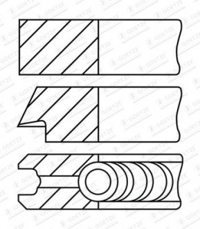 Фото автозапчасти pier┼ü.t┼ü. bmw b47 84.00mm std GOETZE ENGINE 0844970000