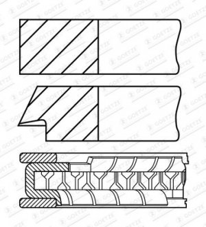 Фото автозапчастини pier┼ü.t┼ü. ford ecoboost 79.0mm std GOETZE ENGINE 0845280010