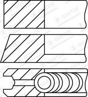 Фото автозапчасти pier┼ü.t┼ü.vag dfga 81.00mm std GOETZE ENGINE 0845360000