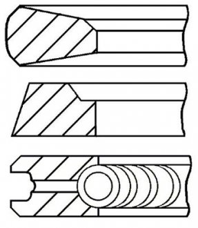 Фото автозапчасти кільця поршневі GOETZE ENGINE 08-502600-00 (фото 1)