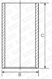 Фото автозапчастини гільза циліндра GOETZE ENGINE 1401104100