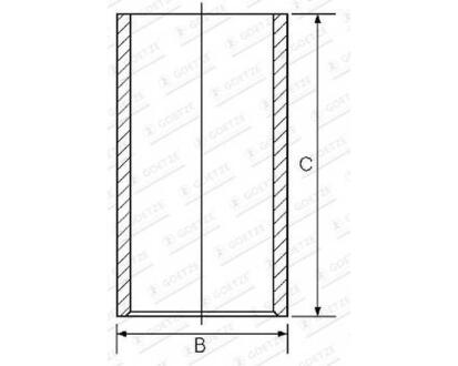 Фото автозапчастини гільза циліндра GOETZE ENGINE 1401473000