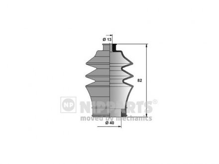 Фото автозапчасти пыльник рулевой рейки HONDA PRELUDE III (BA) 86-92,PRELUDE IV (BB) 92-96,PRELUDE V (BB) 96-00 GOMET 469810