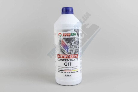 Фото автозапчастини антифриз G11 BLUE (синій) концентрат (1.5L) (GERMANY) GOODREM R80G11-BLU-015