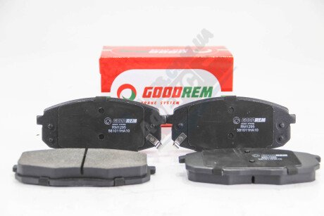 Фото автозапчасти гальмівні колодки перед. Hyundia i30/KIA C\'eed 02- GOODREM RM1295