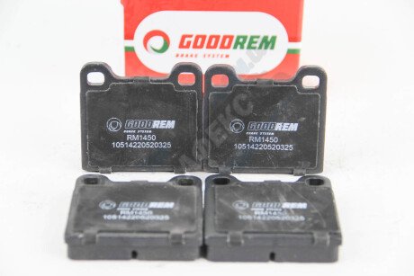 Фото автозапчасти колодки гальмівні W123/W126/W107 (58-05) GOODREM RM1450