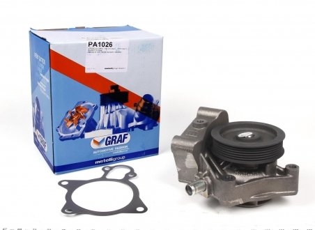 Помпа воды Citroen Jumper/Peugeot Boxer 3.0HDi/Fiat Ducato 2.3D/3.0D/Iveco 06- (R/B) (7 лоп) (6 кан) GRAF PA1026