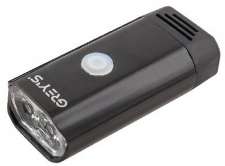 Ліхтарик на велосипед Grey&#039;s LED робота до 6 годин 8 режимів роботи IPX4 алюмінієвий корпус USB порт Greys GR10130