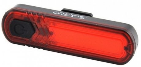 Ліхтарик на велосипед Grey&#039;s 10xLEDs задній 7 режимів ідентифікатор стану батареї IPX4 microUSB кріплення Greys GR11150