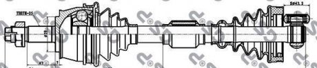 Фото автозапчастини привідний вал GSP 202003