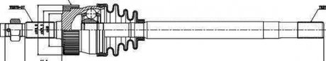 Фото автозапчасти привідний вал GSP 216003