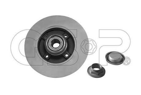Диск тормозной (задний) Citroen C3/C4 /Peugeot 207/307 05- (249х9) (+ABS) GSP 9230145K (фото 1)