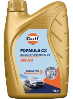 Фото автозапчастини олива для двигуна GULF FORMULACX5W301L