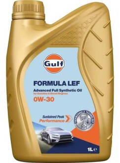 Фото автозапчастини олива для двигуна GULF FORMULALEF0W301L