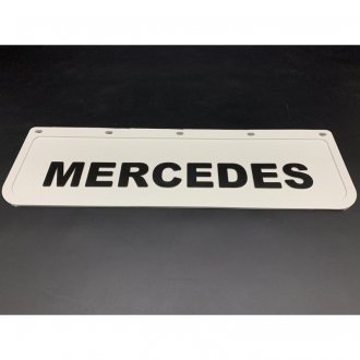 Фото автозапчастини бризговик з написом "MERCEDES" Тиснений білий (180Х600) GURBUZ PLASTIK GP0205