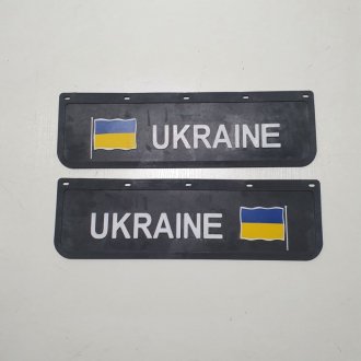 Фото автозапчастини бризковик на крило кабіни з об\'ємним малюнком "UKRAINE" Чорний (180X600) GURBUZ PLASTIK GP5071