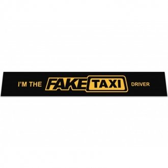 Фото автозапчасти брызговик на задний бампер с надписью I\'m The Fake Taxi Driver (350Х2400) чёрный GURBUZ PLASTIK GPC80